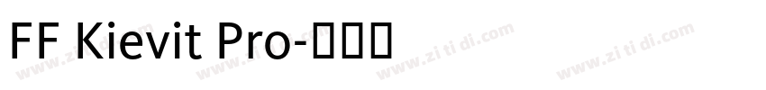 FF Kievit Pro字体转换